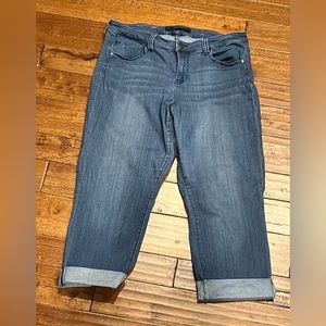 Liverpool 16W "the Crop" cuffed cropped jeans